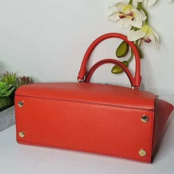 🆕️💥MK lg Satchel Leather in Mandarin - Picture 6 of 15